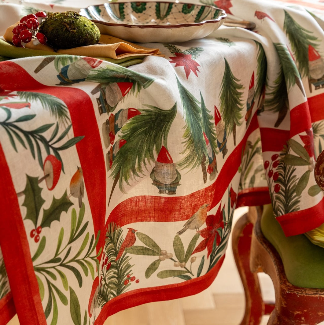 Jolly Elf Christmas Tablecloth