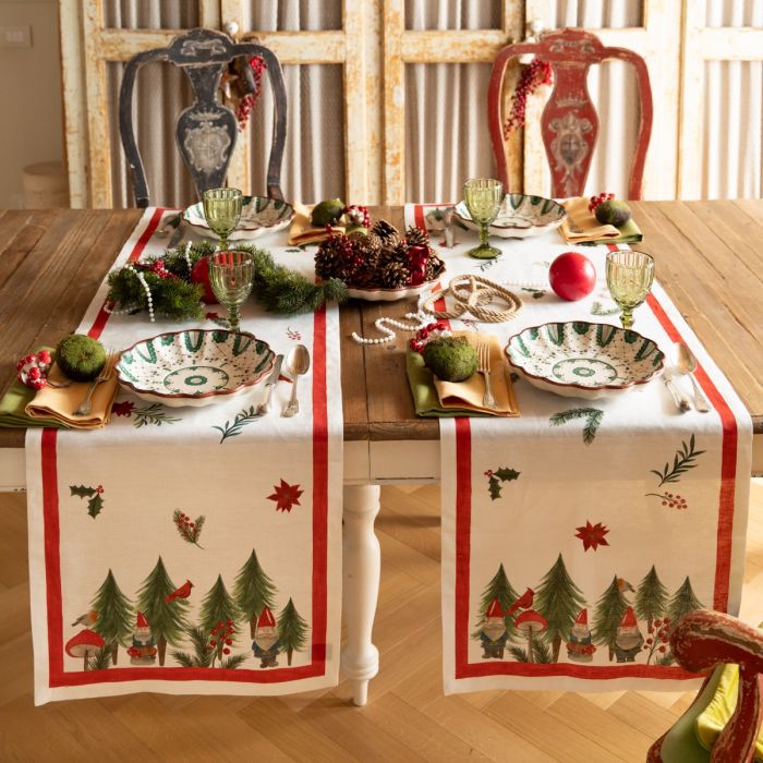 Jolly Elf Christmas Table Runner