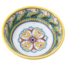 Load image into Gallery viewer, Hand-painted Italian ceramic serving bowl 
