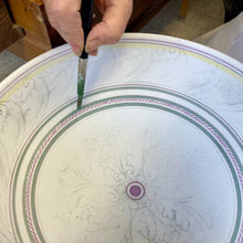 Load image into Gallery viewer, Hand-painting the Deruta Ceramics 
